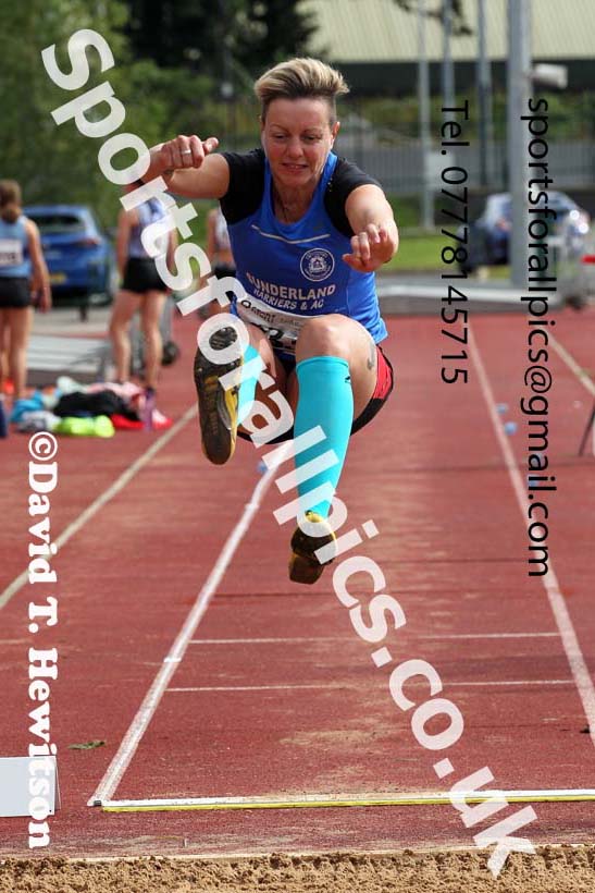Women and Girls long jump, 2021 North Eastern Track and Field Champs., Middesbrough. Photo: David T. Hewitson/Sports for All Pics
